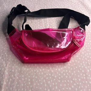 Bright Pink See through Fanny Pack from NYX